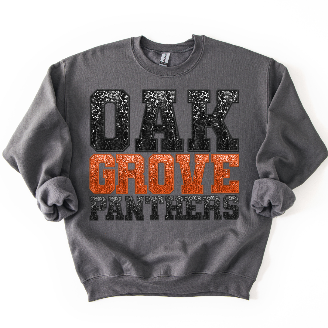 Oak Grove Panthers - Faux Sequins