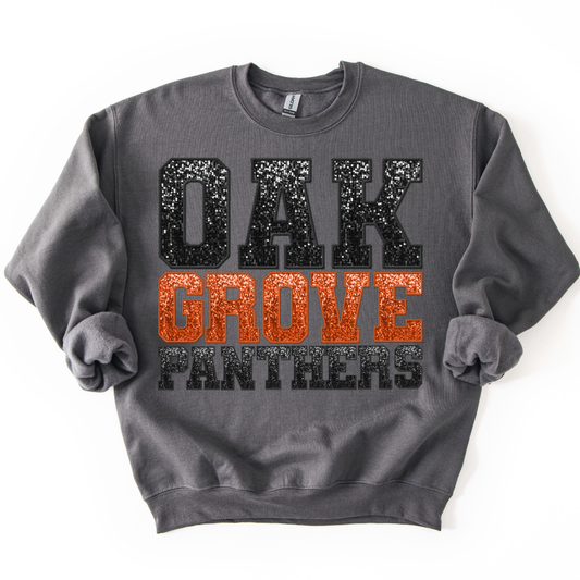 Oak Grove Panthers - Faux Sequins